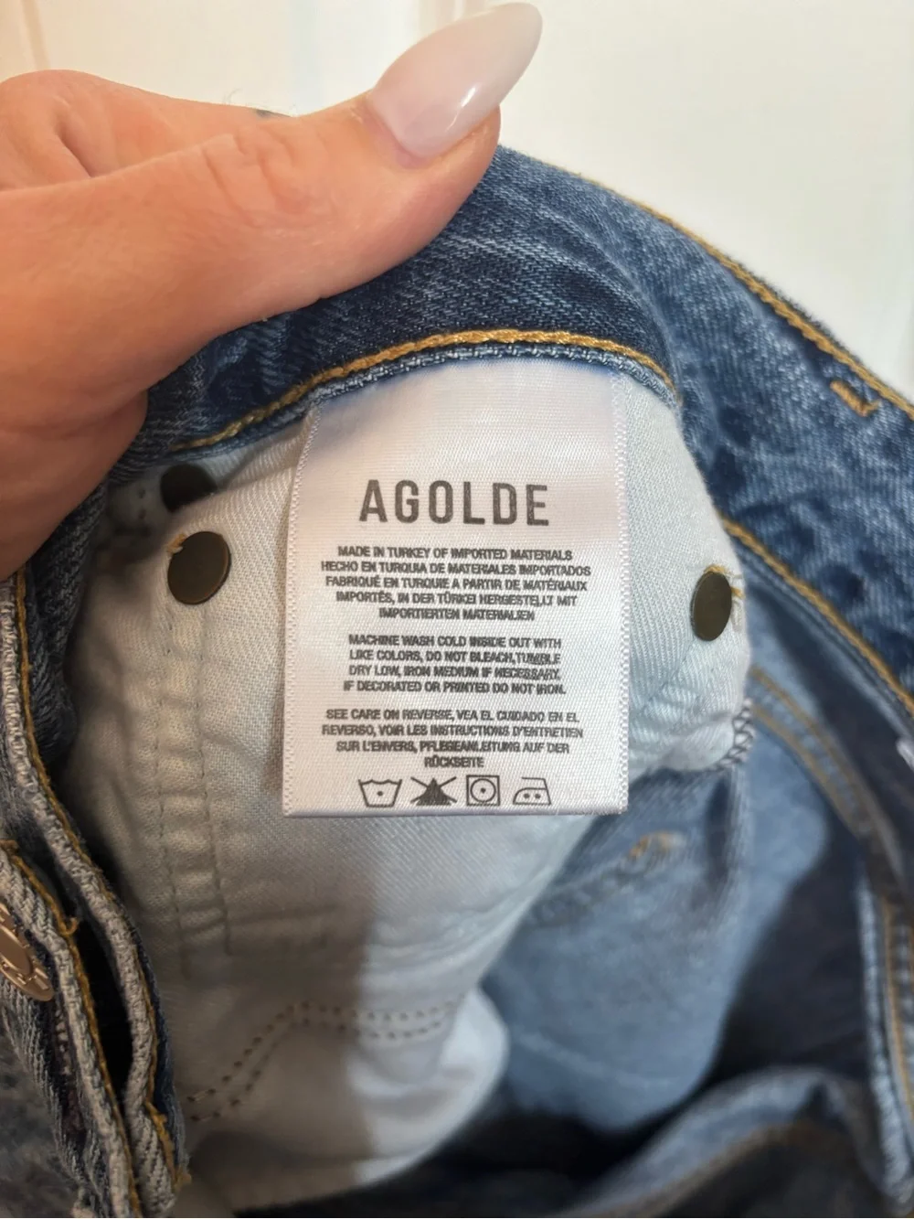 Agolde denim shorts size 26